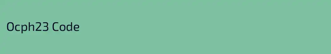 Ocph23 Code